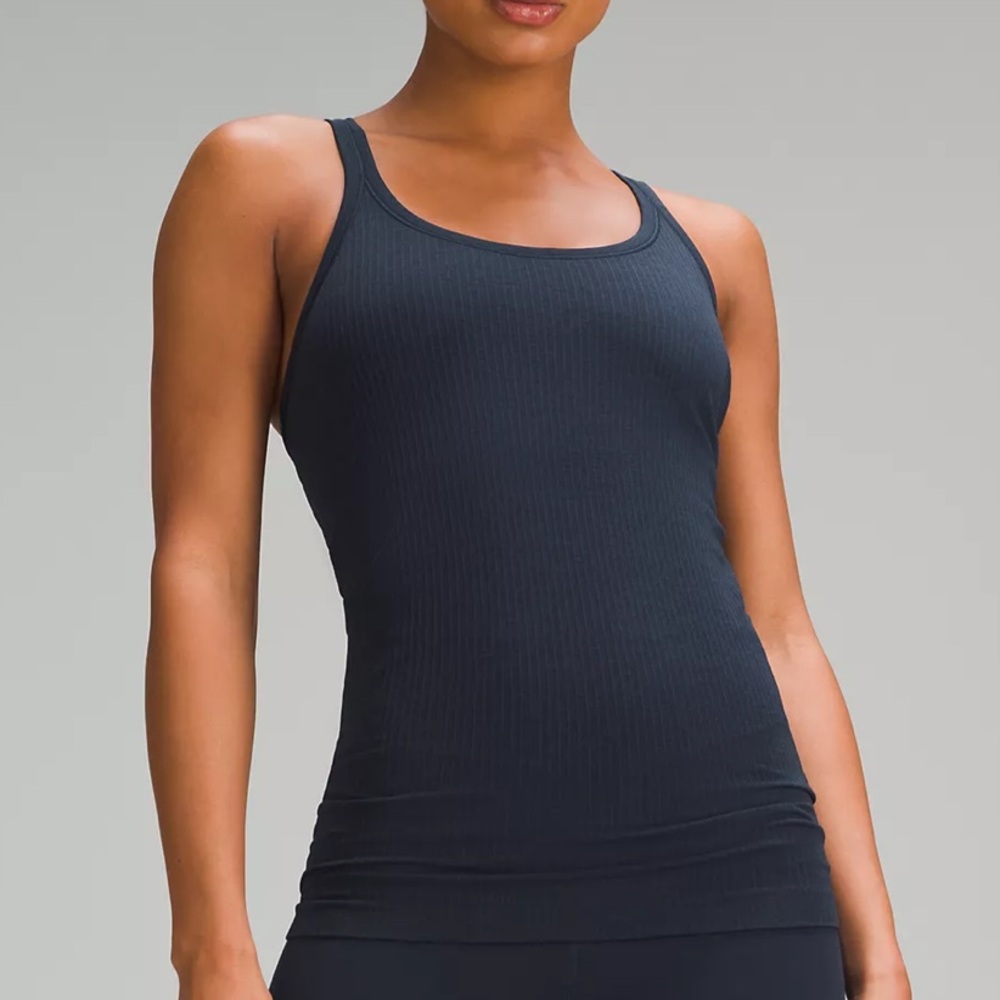 Lululemon Ebb to Street Navy Tank Top